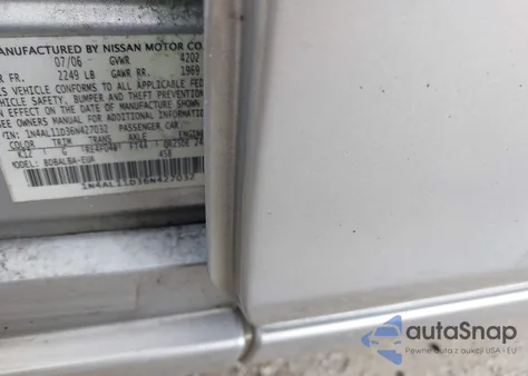 2006 Nissan Altima 2.5 S из США, поврежденный, VIN 1N4AL11D36N427032